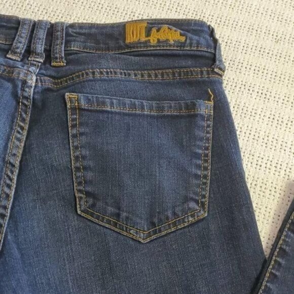 Kut from the Kloth VIV Toothpick Skinny Sz 4 Blue Jeans with Pockets - Picture 9 of 11